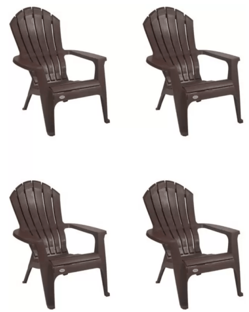 Supreme Relax Set Of 4 Chairs, Globus Brown Plastic Cafeteria Chair  (Brown, Set of 4, Pre-assembled)